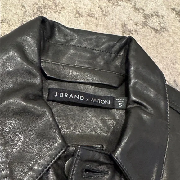 JBrand leather trucker jacket